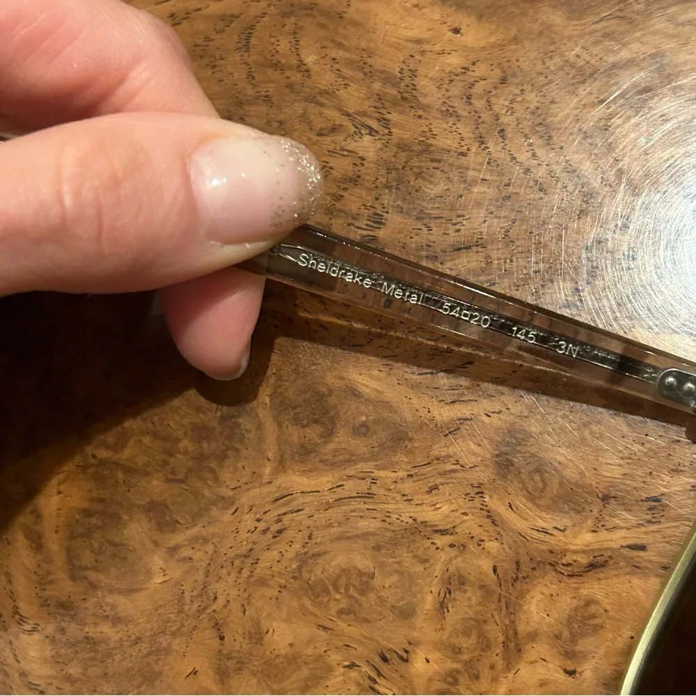 OLIVER PEOPLES Sheldrake Metal OV1179S Bone Pecan Taupe Mirrored Sunglasses 1179 - Picture 8 of 10